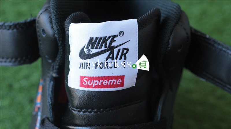 Supreme x NBA Nike Air Force 1 Mid Black